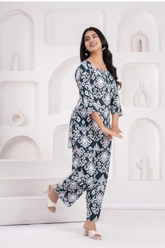 Image of YAZIA Women Cotton Lounge Wear Set - Printed Top & Pyjama Co-Ord Set | Soft Breathable Fabric | Daily, Nightwear & Home Wear | Small to 3XL