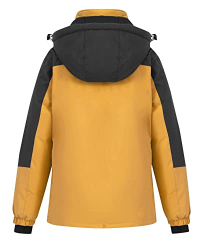 Image of Women's Waterproof Ski Jacket Hooded Snowboard Coat Warm Winter Snow Jackets