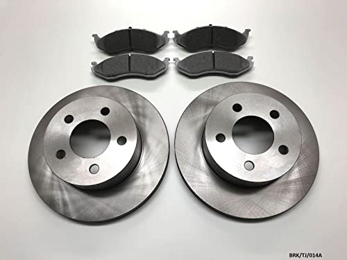 Disques de frein avant et plaquettes haute durabilité pour Jeep Wrangler YJ TJ BRK/TJ/014A