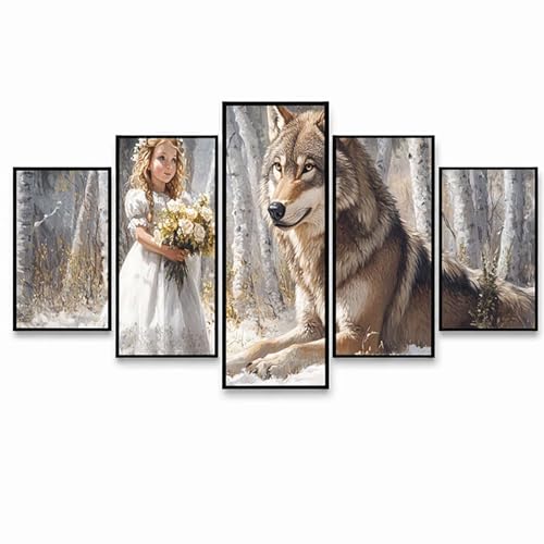 5 Pack �_�C�������h�A�[�g �T 5�p�b�N �_�C�������h�A�[�g�N���X�X�e�b�`�h�J �L�b�g5D DIY ���� �J���[ ���C���X�g�[�� �h�J ��|�L�b�g �E�H�[���A�[�g�G�� 5�̊G��V���[�Y�C���e���A �̂��߂� �z�[���f�R���[�V���� �M�t�g ���� 3��