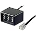 Produktbild Wentronic Telefon Adapter (RJ11 Stecker auf TAE Buchsen NFF) schwarz