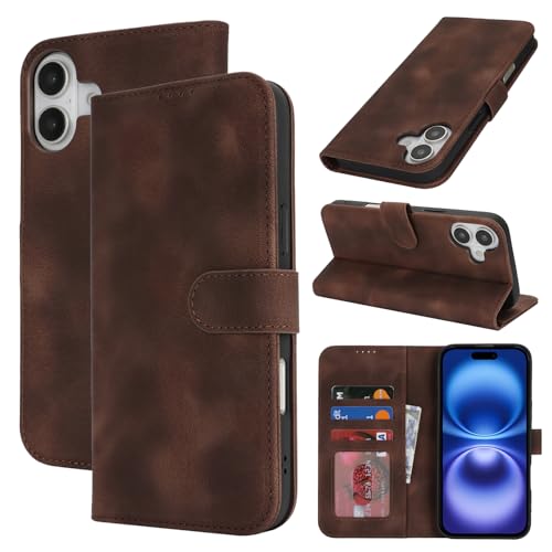 for iPhone 16 Plus �P�[�X �蒠�^ �A�C�t�H��16Plus �J�o�[ ���z Case SunYoo i16 Plus �P�[�X �}�O�l�b�g �g�уJ�o�[ �J�[�h�|�P�b�g �J�[�h���� �X�^���h�@�\ S �_�[�N�u���E��