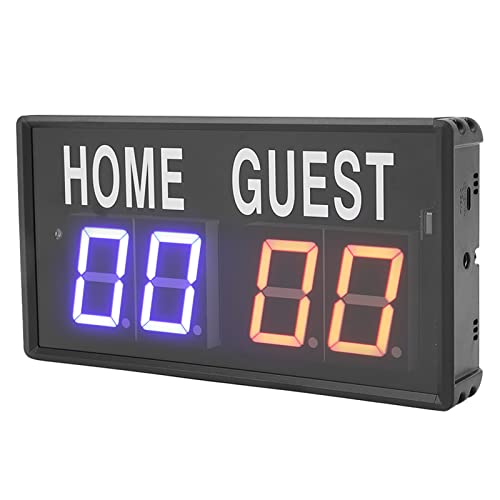 Placar Eletrônico, Placar de Mesa Digital Portátil Com Controle Remoto para Esportes de Basquete e V