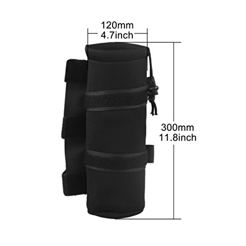 1PC Black Roll Bar 2.5 lb Fire Extinguisher Holder Bag for Jeep Wrangler Car Truck 4x4 UTV MINGLI Vehicle Extinguisher Strap Mount Bracket Strap
