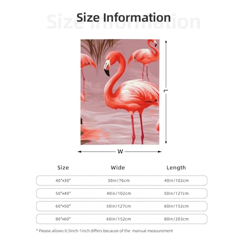Couverture en flanelle douce imprimé flamant rose lit - 5