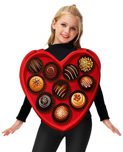 Kids Valentine Day Outfits Girls Heart Novelty Romatic Top