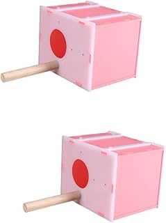 Happyyami 2pcs Bird Warm Incubator Birds Supplies Bird breeding Bird Cages for Parrots Bird Station House The Birdcage Bamboo Birds Plastic nest Bird nest Plastic Birds nest Small Pigeonhole