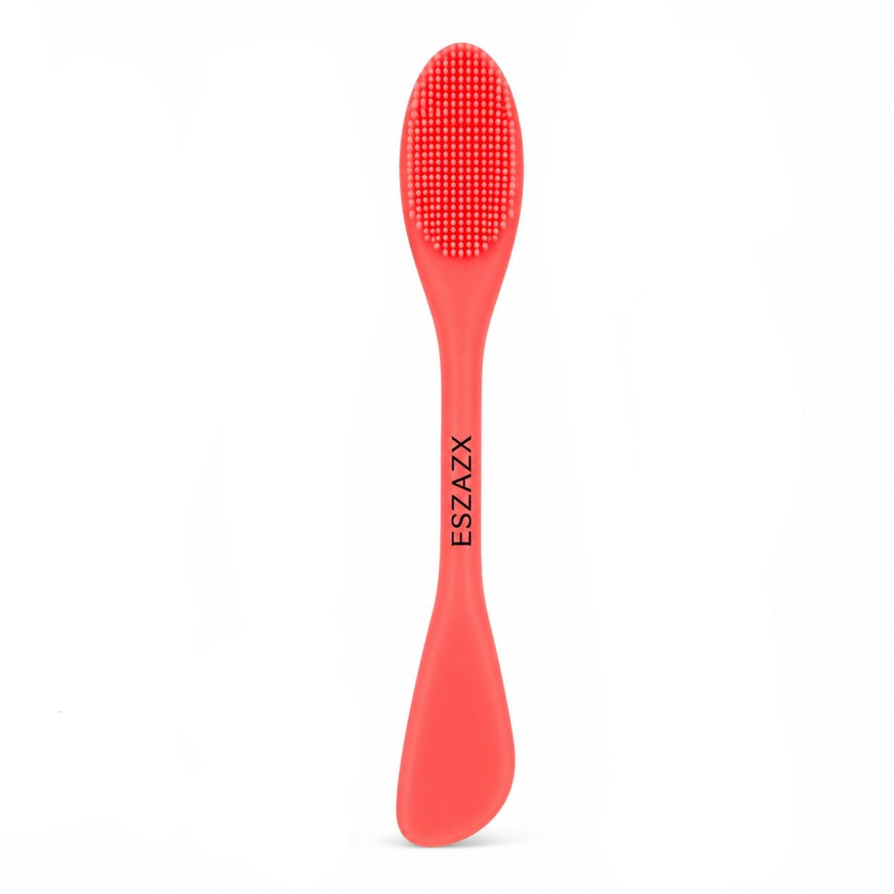 2-in-1 Silicone Facial Cleansing Brush and Face Mask Applicator Scoop | Soft Manual Exfoliating Scrub Pad & Flexible Mud Mask Applicator Tool for Skincare, Makeup & Deep Pore Cleaning (Peach)-image-46