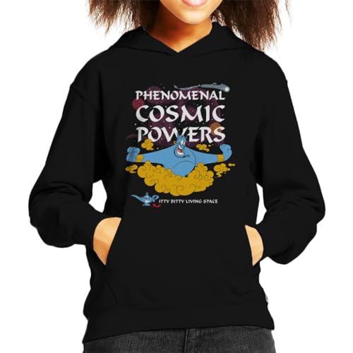 All+Every Disney Aladdin Phenomenal Cosmic Powers Genie Kid's Hooded Sweatshirt Black