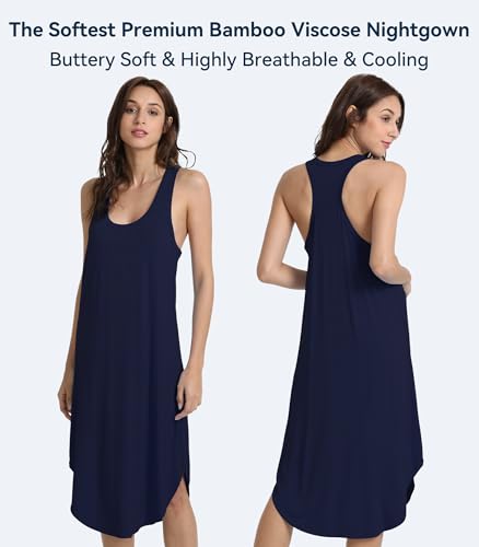 Image of WiWi Nighty for Women Cotton Printed Maxi Gown Ankle Length Nighty Night Dress Gown for Women Maxi - Free Size (Pack of 2)