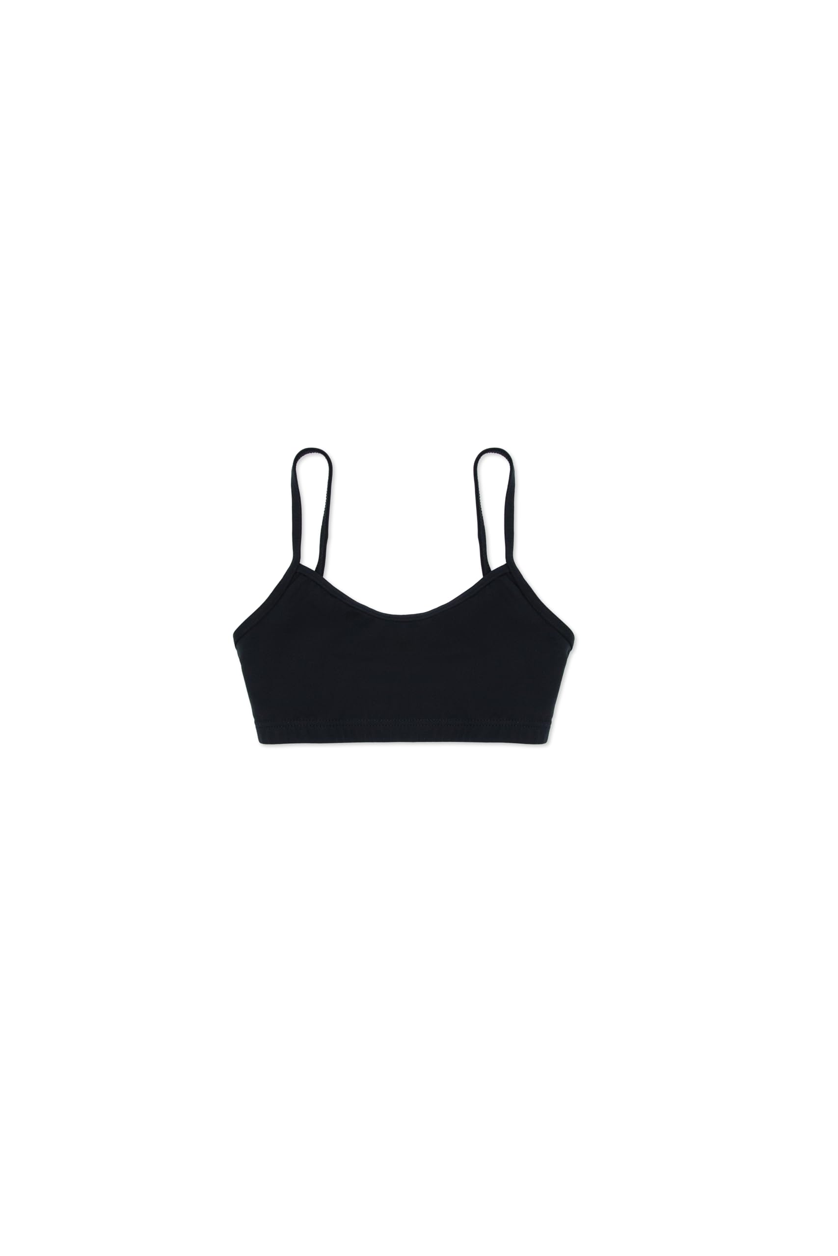 Capezio Womens Team Basic Camisole Bra Top, Black, 10 Years US