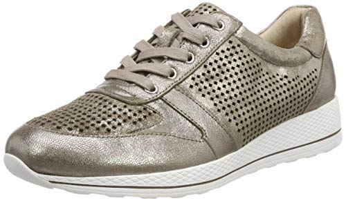 CAPRICE Women's Inexes Low-Top Sneakers, Brown (Taupe Comb 345), 5 UK
