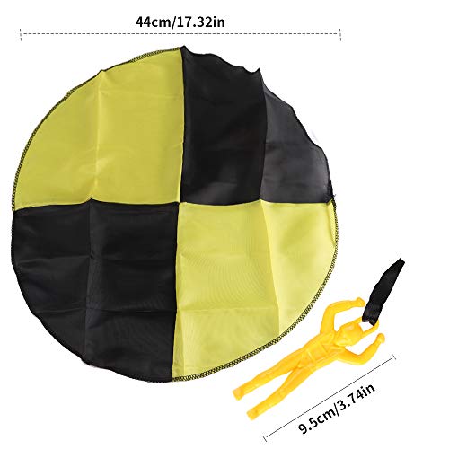 image for 98K Parachute Toy, 6 Pieces Children's Flying Toys, Tangle Free Throwi