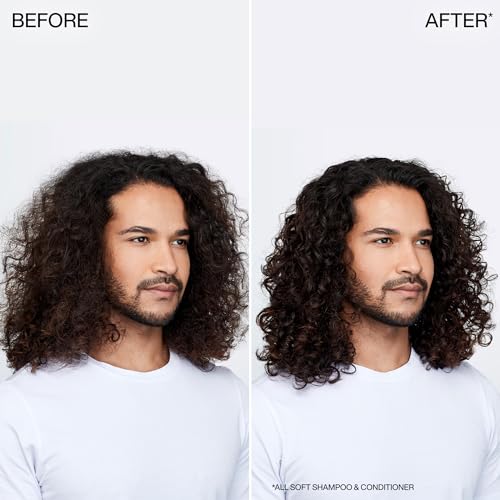 redken all soft shampoo - moisturizes amp hydrates dry hair softens amp adds shine with argan oil safe for color-treated hair