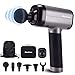 MaxKare Massage Gun Deep Tissue Muscle Percussion Massager for Athletes Pain Relief, Cordless Handheld Electric Massage Device with Brushless Motor, Gray