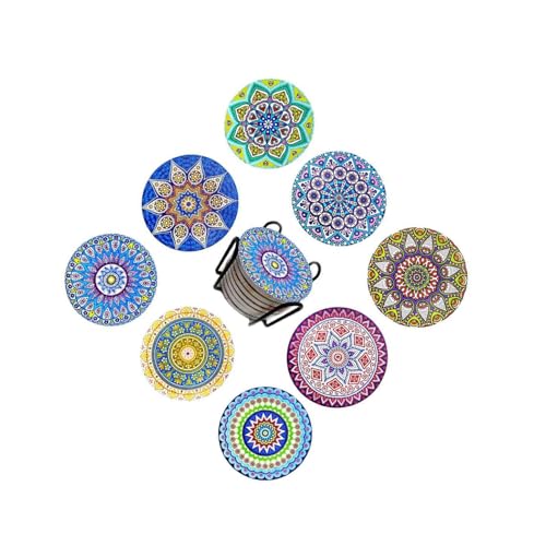 Dessous de verre en bois de table réutilisable absorbant en liège