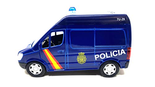FURGÓN POLICÍA Nacional GT-3689. Vehículo metálico, Juguete para niños y coleccionistas.