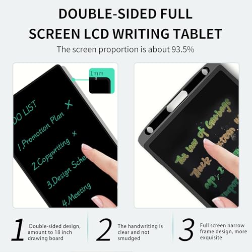 Image of LCD Writing Tablet for Adult: Double-Sided 6.5&6 Inch