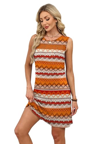 Image of WIHOLL Summer Dresses for Women 2026 Beach Vacation Spring Fashion Clothing Lace Mini Tank Dress with Pockets