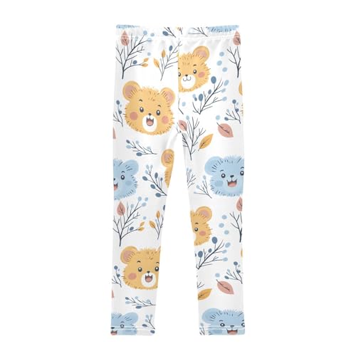 Adorable Animal Bear Girls Leggings Soft Stretch Workout Yoga Dance Pants for Kids Casual Tights2