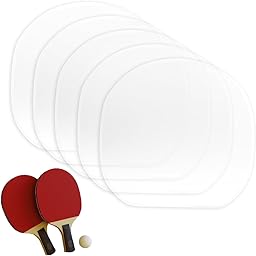 CATZUM 6 Films protecteurs Autocollants pour Raquettes de ping-Pong : Film Protecteur Transparent, Accessoires pour Raquettes de ping-Pong.