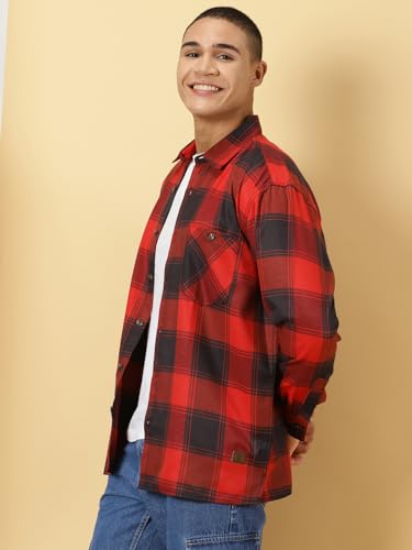 Image of Thomas Scott Men's Classic Tartan Checkered Shacket