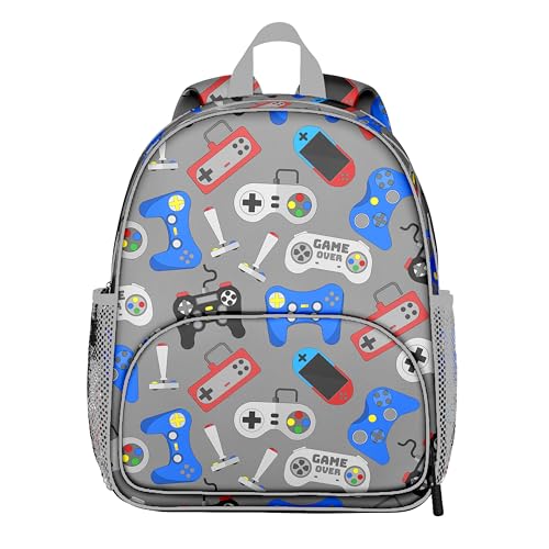 pqonmsd Cool - Grey ideo Game Controller Kids Backpack Lightweight Toddler Bag for Boys Girls Adjustable Straps Preschool Nursery Travel Bookbag