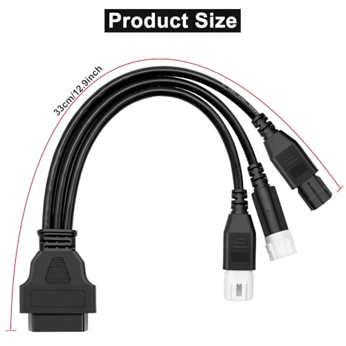 Lector de código de error de motor con cable de diagnóstico OBD2 de 3 4 6 pines para moto 7