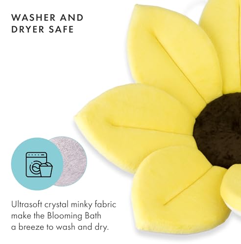 Blooming Bath Baby Bath Seat - Baby Tubs for Newborn Infants to Toddler 0 to 6 Months and Up - Baby Essentials Must Haves - The Original Washer-Safe Flower Seat (Original, Canary Yellow)