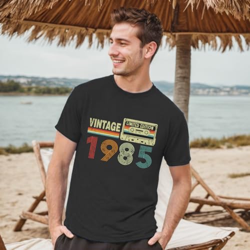 40th Birthday Gifts Men Vintage 1985 Shirt Mens 40 Year Old Graphic Tee Dad Fathers Gifts3