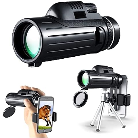 Yadlan Monoculars for Adults Bird Watching, Monocular Telescope Star Scope for Mobile Phone with Night Vision, 40x60 Wide Angle High Powered Monoculars for Bird Watching,Stargazing… Cover