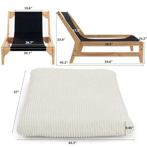 Sillón Lounge Plegable Blanco miniatura 2