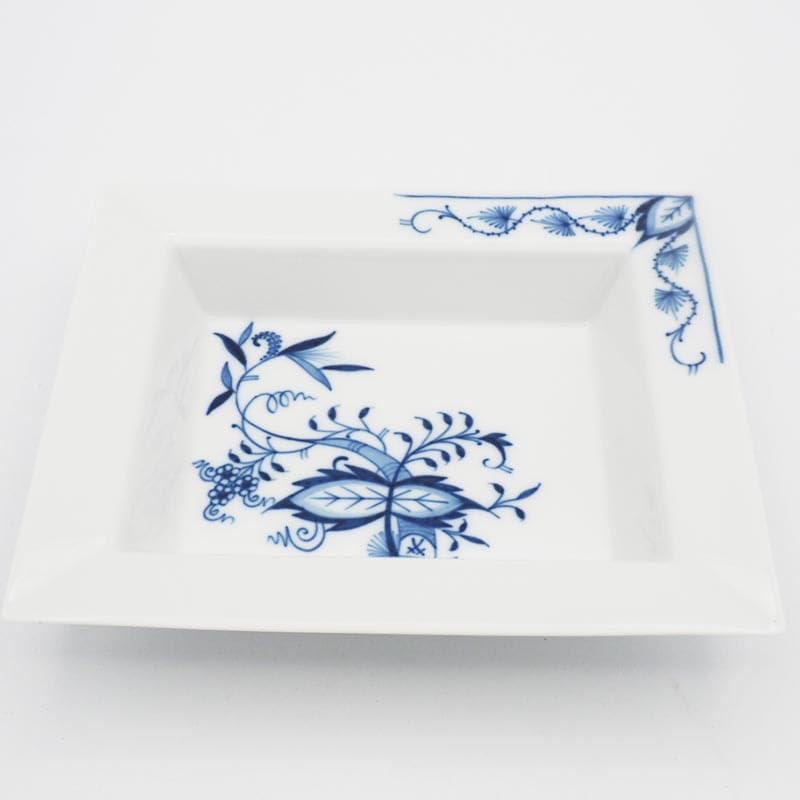 MEISSEN ブルーオニオン　スクエアプレート マイセン ブルーオニオン 角プレート 800101/18508 | ブルー