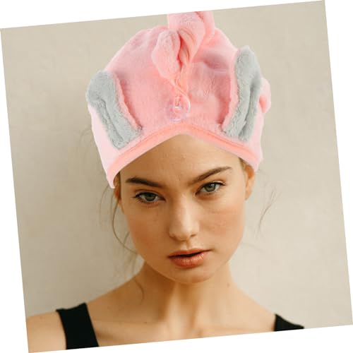 FRCOLOR 8 Peças Chapéu De Lã Coral Para Cabelo Seco Meias De Cabelo De Microfibra Envoltório Seco Tu