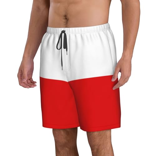 Flag of Thuringia Men's Beach Pants-Quick-Dry & Comfortable Mens Beach Shorts for Men, Perfect for Surfing and Everyday Wear White2