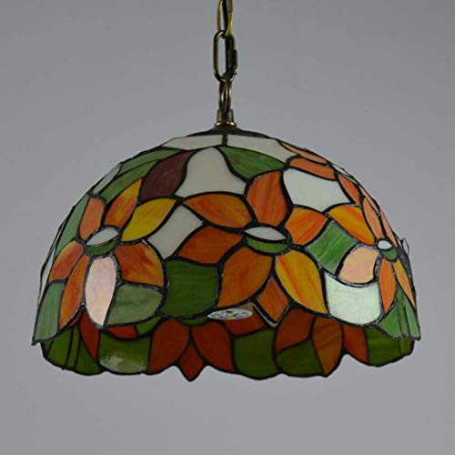 Lustre pendentif réglable et plafonnier de vitraux pour chambre et salon - 6
