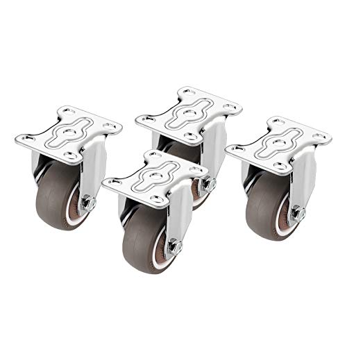 Roulettes pivotantes pour meubles robustes avec freins mini roue transport silencieuse 25 mm