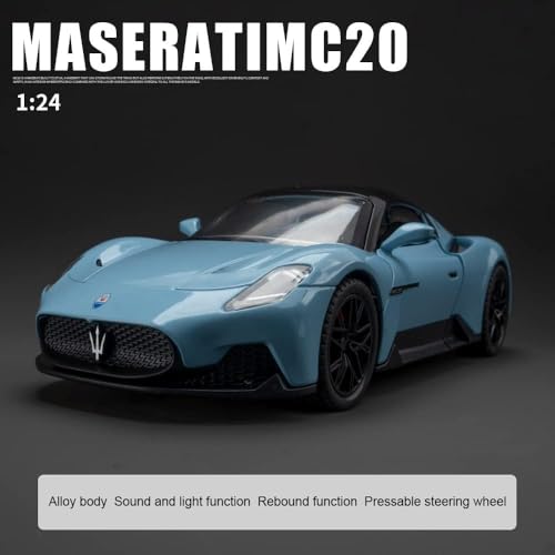 Image of Exclusive Alloy Metal Pull Back Die-Cast Car Diecast Metal Pullback Toy Car with Openable 6 Doors,Light Music Boys Gifts Toys (1:24 Big Mclarean MC20 - Multicolor)