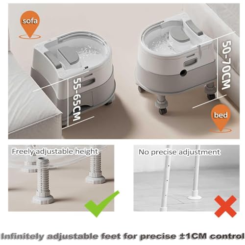 Bac à shampoing portable gris réglable à circulation thermostatique - 6