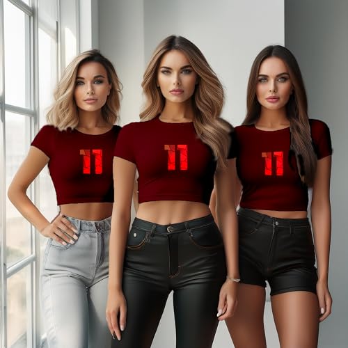 Crop top bordeaux 11 Number pour en finir avec les hauts inconfortables