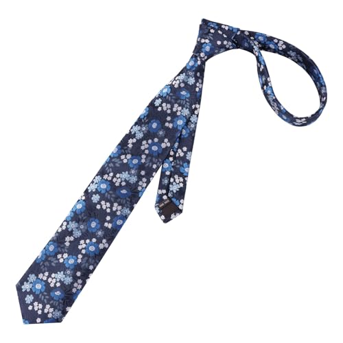 Image of Alizeal Mens 3.15'' Natural Flower Pattern Tie with Floral Pocket Square Set