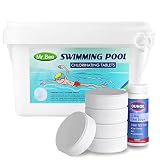 3-Inch 5Lb Chlorinating Tablets, Mr.Bee Long Lasting Pool Chlorine Tablets, Chlorine Tabs 11 Pcs for