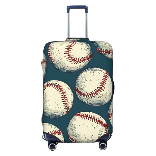Funda protectora de equipaje de béisbol Sitches para maleta, funda elástica vintage para equipaje, antiarañazos, a prueba de polvo, se adapta a 45.7 a 53.3 cm