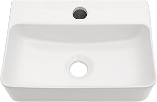 Lordear Floating Bathroom Sink Wall Mounted Vessel Sink 14.5x10x4.2 Inch...