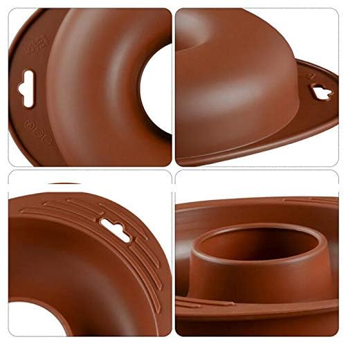 Eokoaiee 10 inch Silicone Ring Donut Circle Cake Baking Bake Pan - Image 6