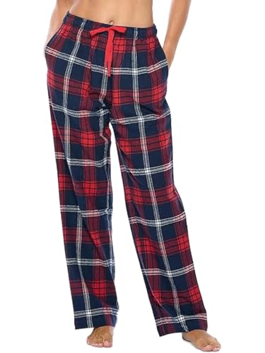 Image of Ashford & Brooks Women's Super Soft Flannel Plaid Pajama Sleep Pants