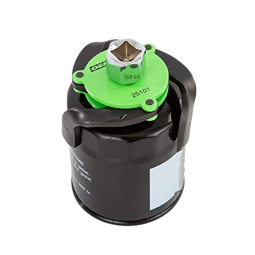 OEM TOOLS 25101 Adjustable Magnetic 3-Jaw Oil Filter Wrench, Green, 2.4