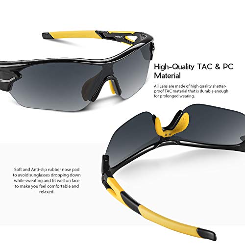 Image of BEACOOL Polarized Sports Sunglasses for Men Women Youth