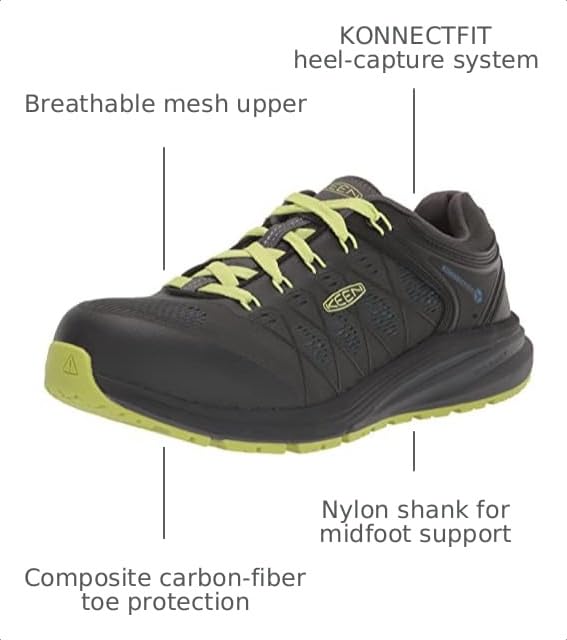 Image of KEEN Utility Men's Vista Energy Low Height Sneakers Composite Toe Industrial Work Shoes
