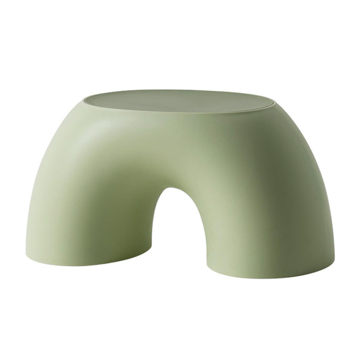 Tabouret rond vert antidérapant Alasum et petit marchepied sûr